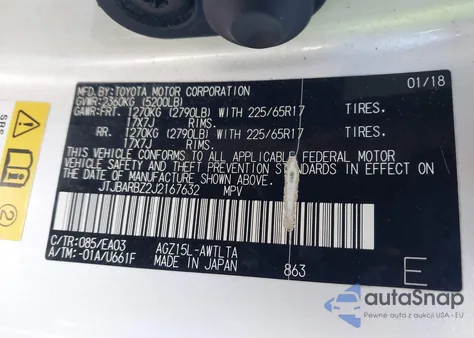 2018 Lexus Nx 300 from USA, damaged, VIN JTJBARBZ2J2167632